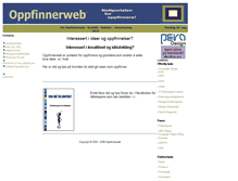 Tablet Screenshot of oppfinnerweb.no